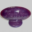 Fenton Glass Eggplant Purple Oval Logo Dealer Display Sign