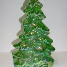 Mosser Glass Apple Green Carnival 8" Large Christmas Tree Figurine Made In USA