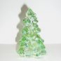 Mosser Glass Apple Green Carnival 2.75" Mini Christmas Tree Figurine Made In USA