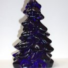 Mosser Glass COBALT BLUE LARGE 8" CHRISTMAS TREE Figurine HOLIDAY DECORATION
