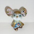 Fenton Glass Jadeite Barnyard Friends Pig Cow Mouse Figurine Ltd Ed #42/53 Barley