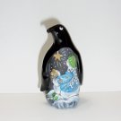 Fenton Glass Starbright Christmas Snowman Penguin Figurine Ltd Ed #4/41 M Kibbe
