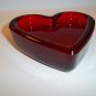 Mosser Glass Ruby Red Heart Shaped Paperweight Valentine's Day Made In USA