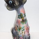 Fenton Glass Black Hummingbird Family Alley Cat Figurine Ltd Ed #21/48 Spindler
