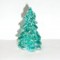 Mosser Glass Teal Carnival 2.75" Christmas Tree Figurine Holiday Decoration New!