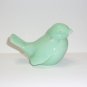 Fenton Glass Jadeite Jade Green Songbird Bird Figurine Mosser Made In USA