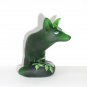 Fenton Glass Emerald Green Ruby Throated Hummingbird Fox Figurine Ltd Ed #4/35