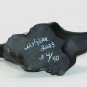 Fenton Glass Black Satin T Rex Dinosaur Figurine Ltd Ed GSE #4/40 M Kibbe