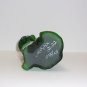 Fenton Glass Emerald Green Ruby Throated Hummingbird Sitting Cat Ltd Ed #40/54