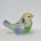 Fenton Glass Jadeite Green Thistle Birdhouse Song Bird Bird Ltd Ed #3/11 Barley