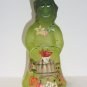 Fenton Glass Vaseline Apple Harvest Halloween Witch Figurine Ltd Ed #11/53 Kibbe