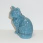 Mosser Glass Georgia Blue Persian Cat Kitten Figurine Made In USA!