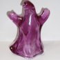 Fenton Glass Cranberry Airbrushed Halloween Ghost Figurine by Mosser Glass USA