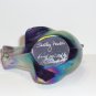 Fenton Glass Violet Carnival Roses Songbird Bird Family Signed Shelley 95th Anniversary