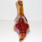 Fenton Glass Amber Carnival Dinosaur Figurine Mosser Made In USA