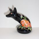 Fenton Glass One of a Kind Halloween Mouse on Fox Figurine OOAK by Sunday Davis