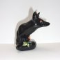 Fenton Glass One of a Kind Halloween Mouse on Fox Figurine OOAK by Sunday Davis