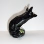 Fenton Glass One of a Kind Halloween Mouse on Fox Figurine OOAK by Sunday Davis