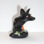 Fenton Glass One of a Kind Halloween Mouse on Fox Figurine OOAK by Sunday Davis
