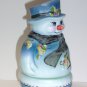Fenton Glass Jadeite Partridge & Pears Snowman Fairy Light Ltd Ed #5/40 M Kibbe