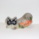Fenton Glass Halloween Mask Crouching Cat Kitten Figurine Ltd Ed #1/23 M Kibbe