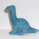 Fenton Glass Georgia Blue Dinosaur Figurine Mosser Made In USA