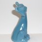 Fenton Glass Georgia Blue 4" Happy Kitty Cat FAGCA Exclusive 2023 Mosser Glass