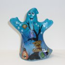 Fenton Glass Blue "Hoot-O-Ween" Halloween Ghost Figurine Ltd Ed #6/45 Kim Barley