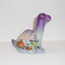 Fenton Glass Pumpkin Baby Autumn Halloween Dinosaur Figurine Ltd Ed #8/55 Kibbe