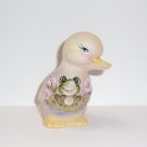 Fenton Glass Yellow Pink Froggie Frog Duckling Duck Figurine Ltd Ed #15/36