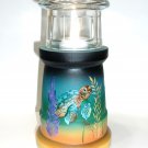 Fenton Glass Sea Life Turtle Lighthouse Fairy Light Lamp Ltd Ed #6/26 Kim Barley