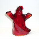 Fenton Glass Authentic Ruby Red Halloween Ghost Figurine