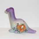 Fenton Glass Pumpkin Baby Autumn Halloween Dinosaur Figurine Ltd Ed #9/55 Kibbe
