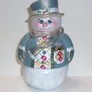 Fenton Glass Blue Pocket Mouse Snowman Fairy Light Lamp Ltd Ed #11/65 Spindler