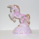 Fenton Glass Pink Carnival Unicorn Figurine HP Ltd Ed Series 2 NFGS F Burton