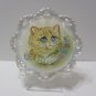 Fenton Glass Baby Blue Eyes Kitten Cat Christmas Ornament Ltd Ed #5/45 M Kibbe