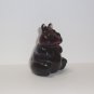 Fenton Glass Plum Purple Hippo Figurine Mosser Made In USA
