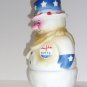 Fenton Glass "I Voted" Patriotic Snowman Fairy Light Ltd Ed #10/32 JK Spindler