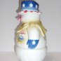 Fenton Glass "I Voted" Patriotic Snowman Fairy Light Ltd Ed #10/32 JK Spindler