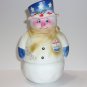 Fenton Glass "I Voted" Patriotic Snowman Fairy Light Ltd Ed #10/32 JK Spindler