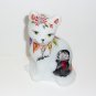 Fenton Glass Halloween Spooky Vampire Sitting Cat FAGCA Ltd Ed 36 Sunday Davis