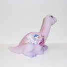 Fenton Glass Pink Special Delivery Stork Dinosaur Figurine Ltd Ed #8/24 M Kibbe