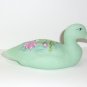 Fenton Glass Jadeite Jade Frog Lily Pad Mallard Duck Figurine FAGCA Ltd Ed 36