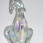 Viking Mold Epic Line Crystal Carnival Glass Sitting Dog Figurine Mosser USA
