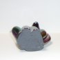 Viking Mold Epic Line Plum Purple Carnival Glass Sitting Dog Figurine Mosser USA