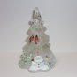 Fenton Glass Winter Joy Cardinal Bunny Christmas Tree Figurine Ltd Ed #2/56