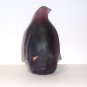 Fenton Glass Plum Purple Christmas Playmate Penguin Figurine Ltd Ed #12/23 Barley