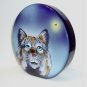 Fenton Glass Cobalt Blue Lynx Wild Cat Paperweight Ltd Ed #3/6 JK Spindler