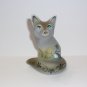 Fenton Glass Grey Marble Minnesota Loon Fox Figurine Ltd Ed #4/14 M Kibbe