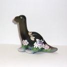 Fenton Glass Smoke Dragonfly Flower Dinosaur Figurine Ltd Ed #15/33 M Kibbe